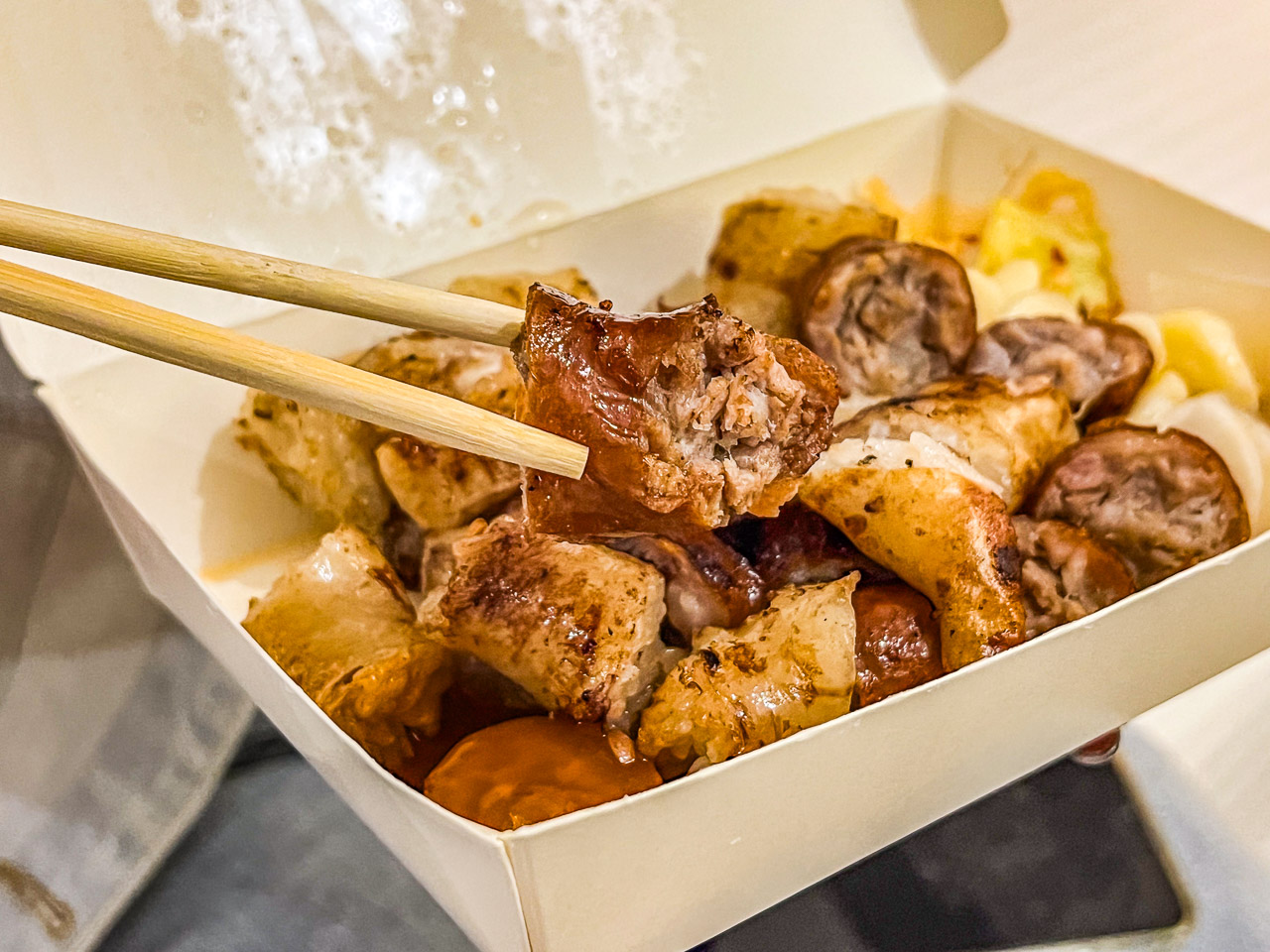 新竹美食,小洞天米腸香腸