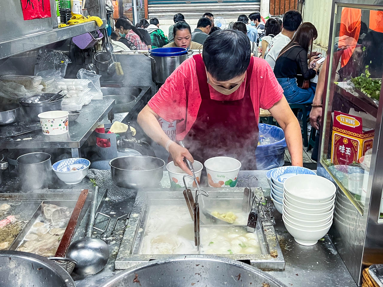 新竹美食,中央市場糯米水餃