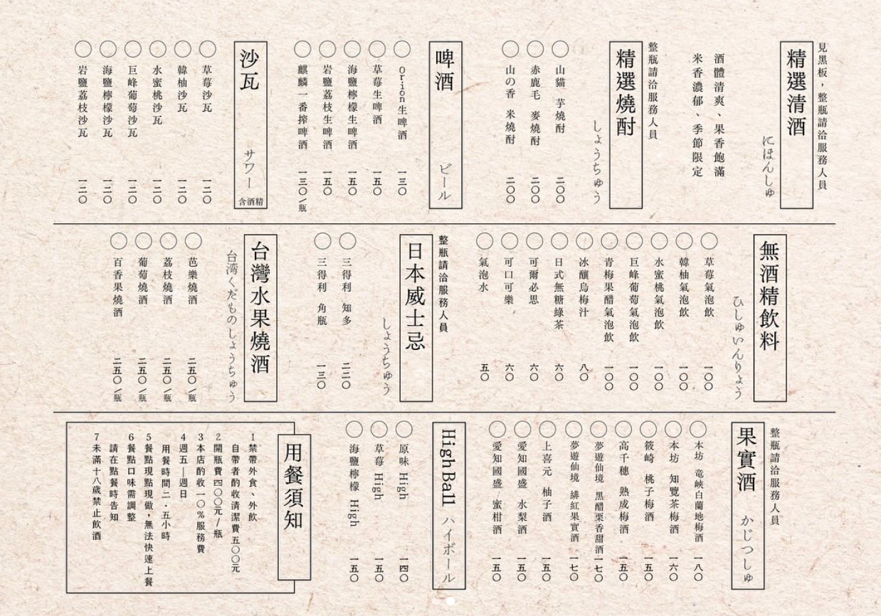 板橋居酒屋,暮樂町居酒屋