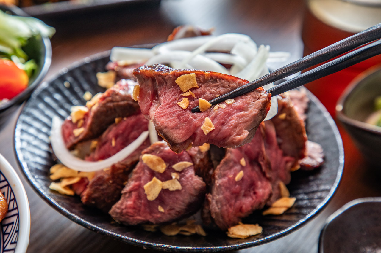 埔里美食,宮本武丼直火肉山燒肉丼埔里店
