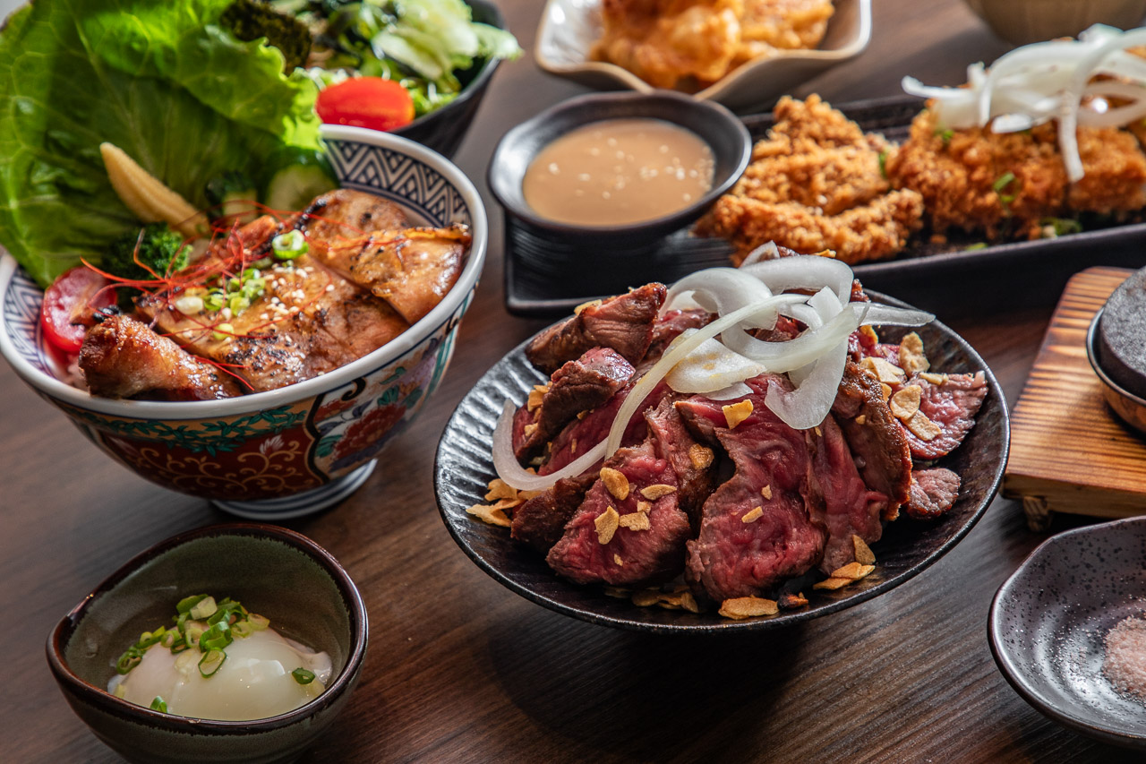 埔里美食,宮本武丼直火肉山燒肉丼埔里店