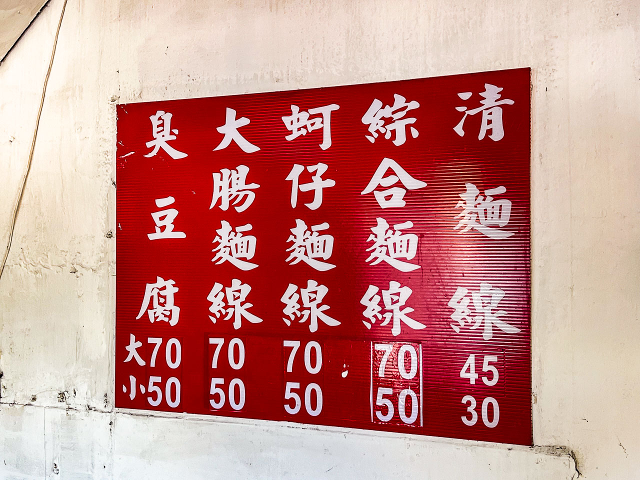 汐止美食,阿基手工臭豆腐 大腸蚵仔麵線