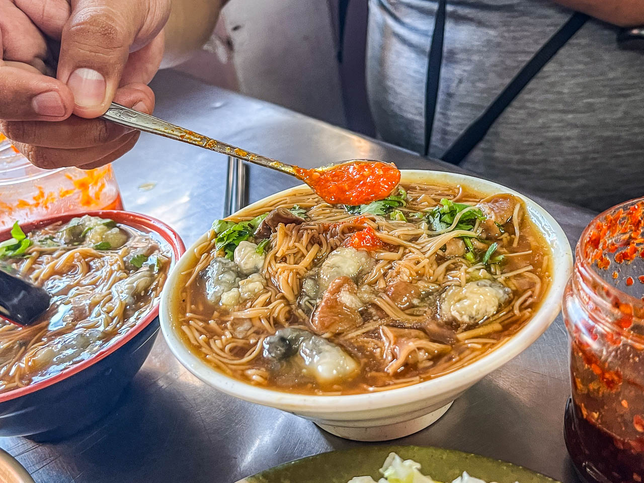 汐止美食,阿基手工臭豆腐 大腸蚵仔麵線