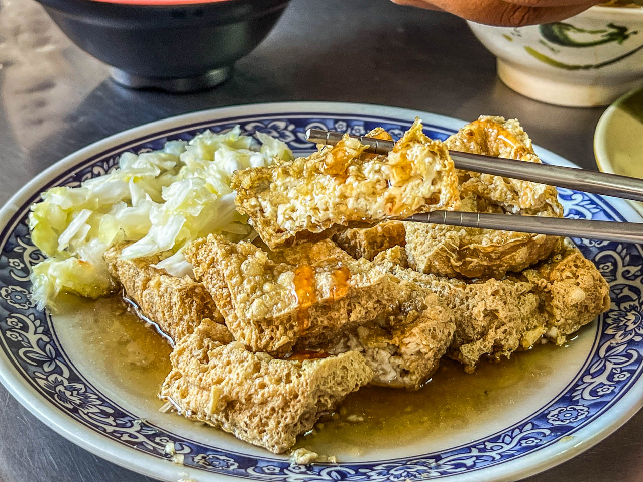 汐止美食,阿基手工臭豆腐 大腸蚵仔麵線