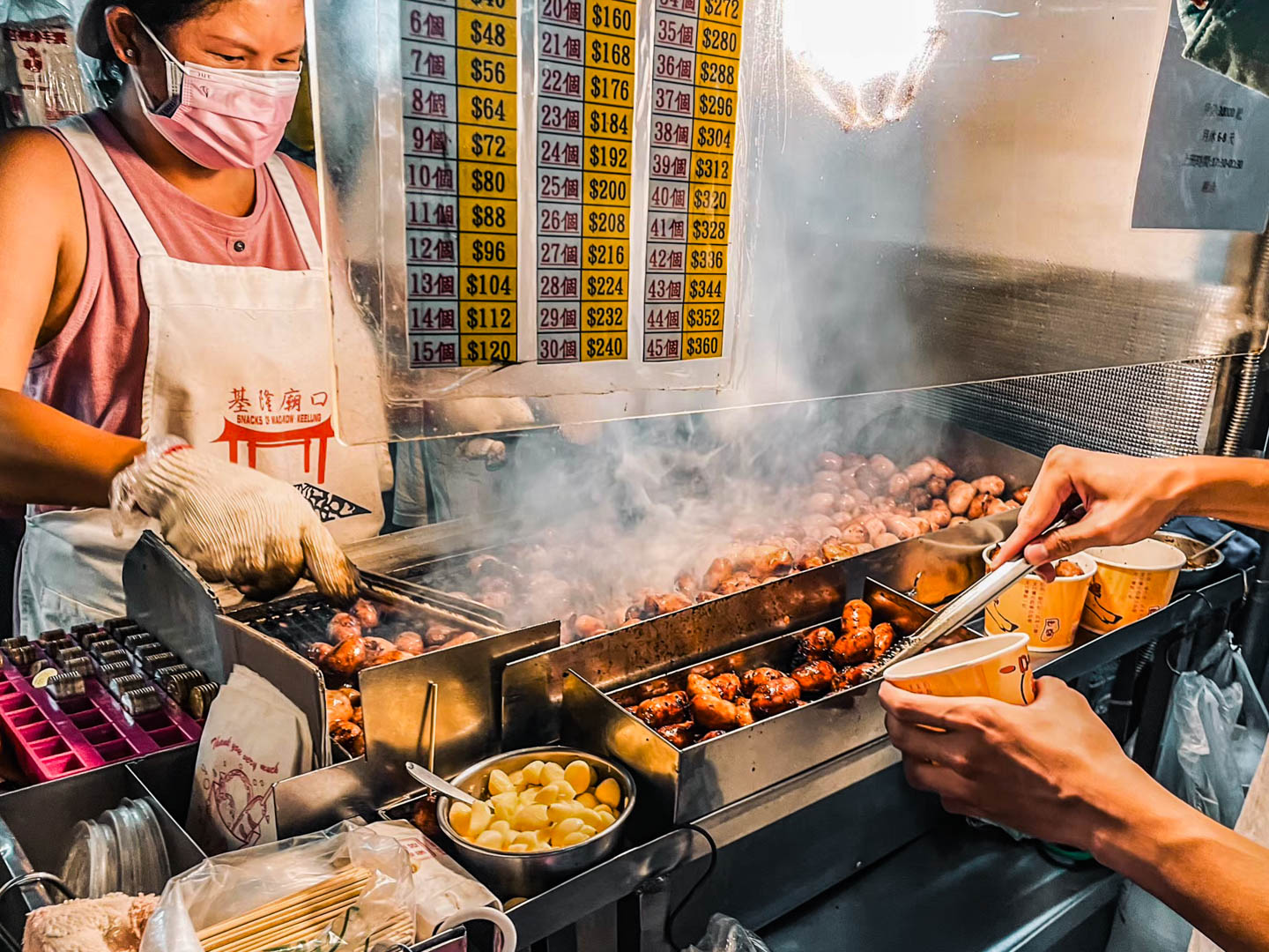 世盛一口吃香腸,基隆小吃,基隆夜市美食,基隆烤香腸,基隆夜市,基隆一口香腸 @大手牽小手。玩樂趣