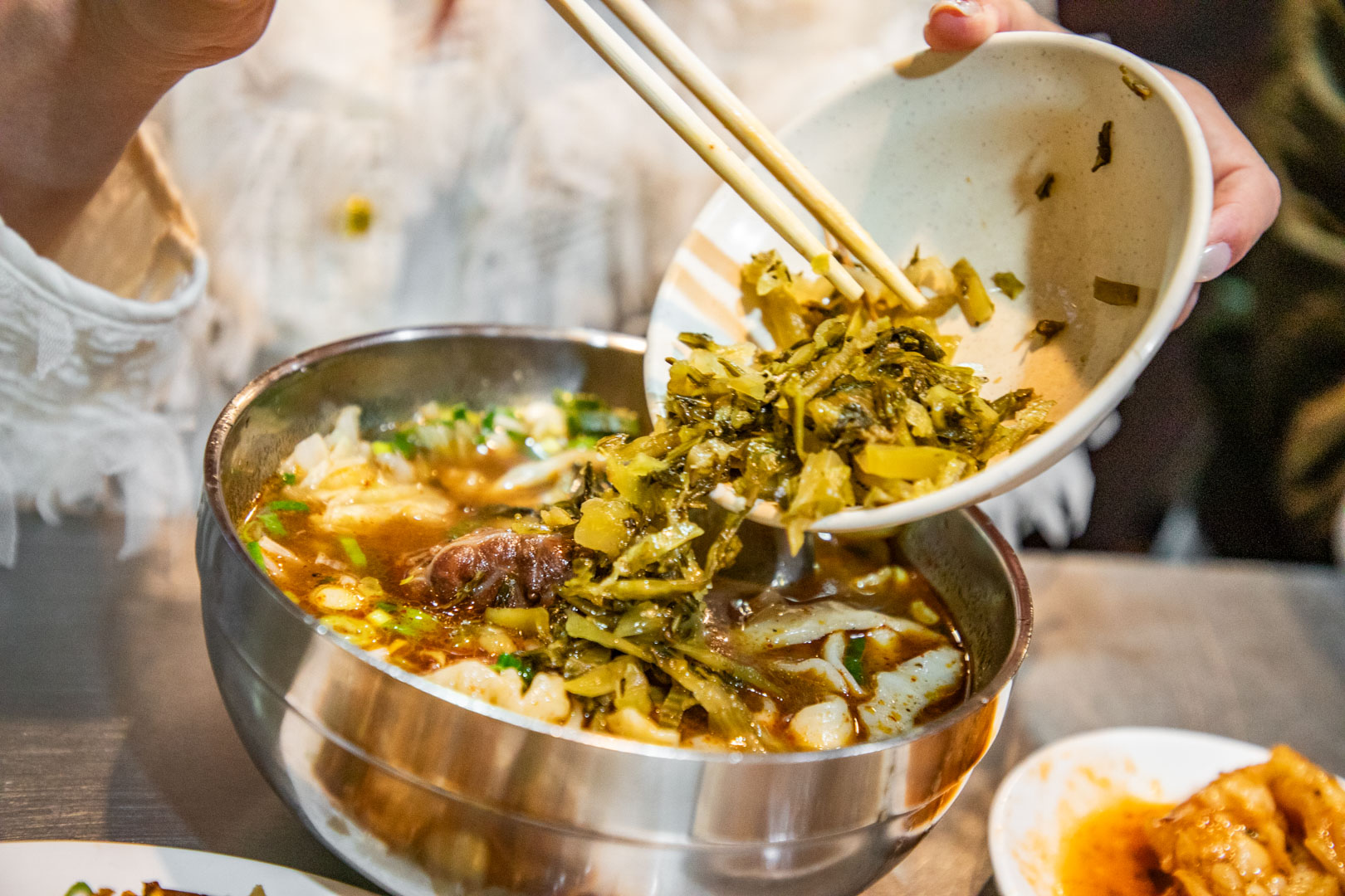 石牌美食,彈芽麵