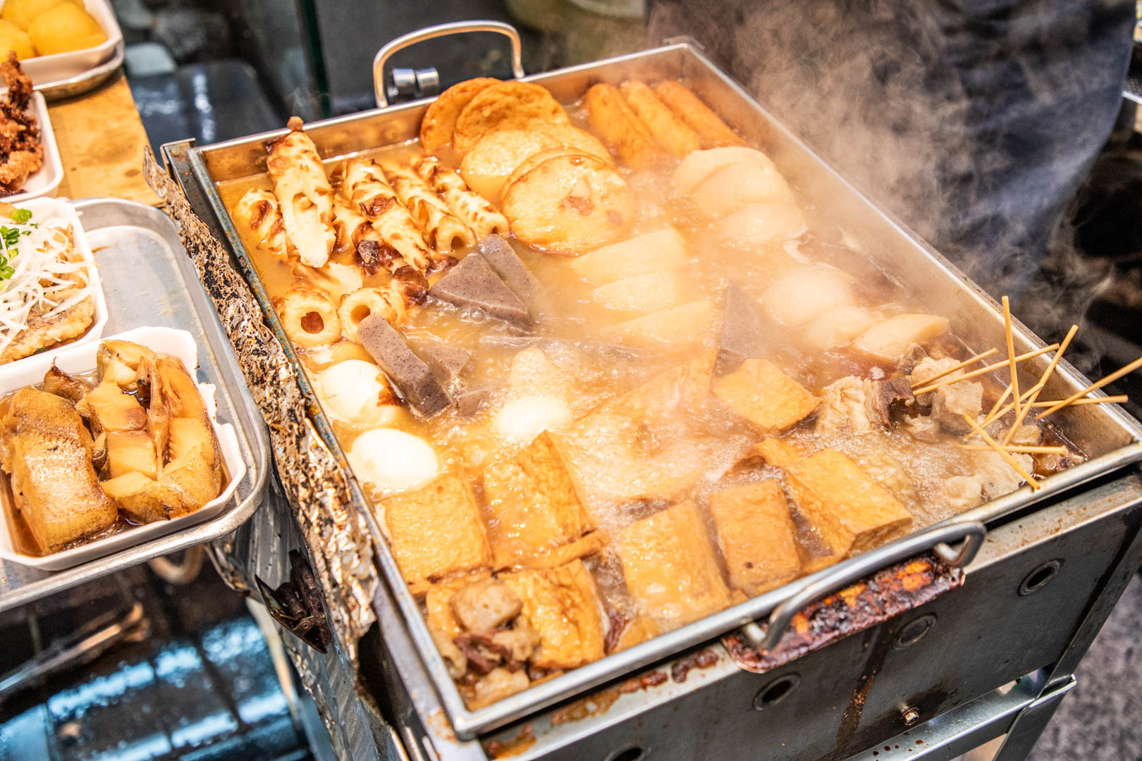 大阪黑門市場美食,關東煮石橋食品