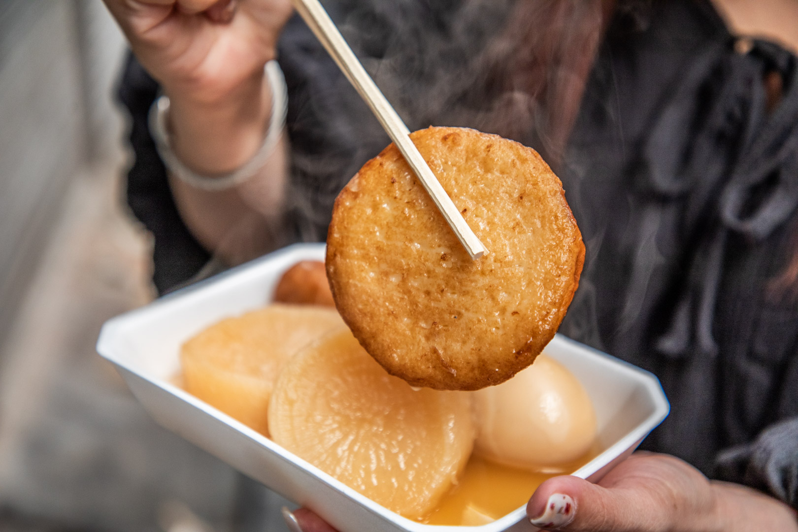 大阪黑門市場美食,關東煮石橋食品
