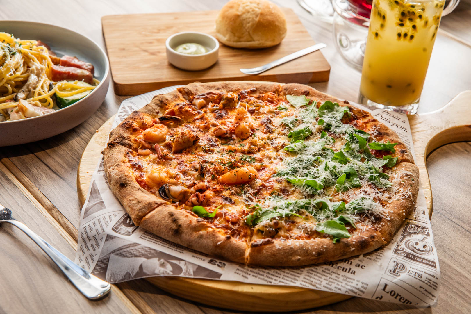 新店美食,默爾 pasta pizza 新北誠品裕隆城店,默爾 pasta pizza,新店披薩,新店義大利麵 @大手牽小手。玩樂趣