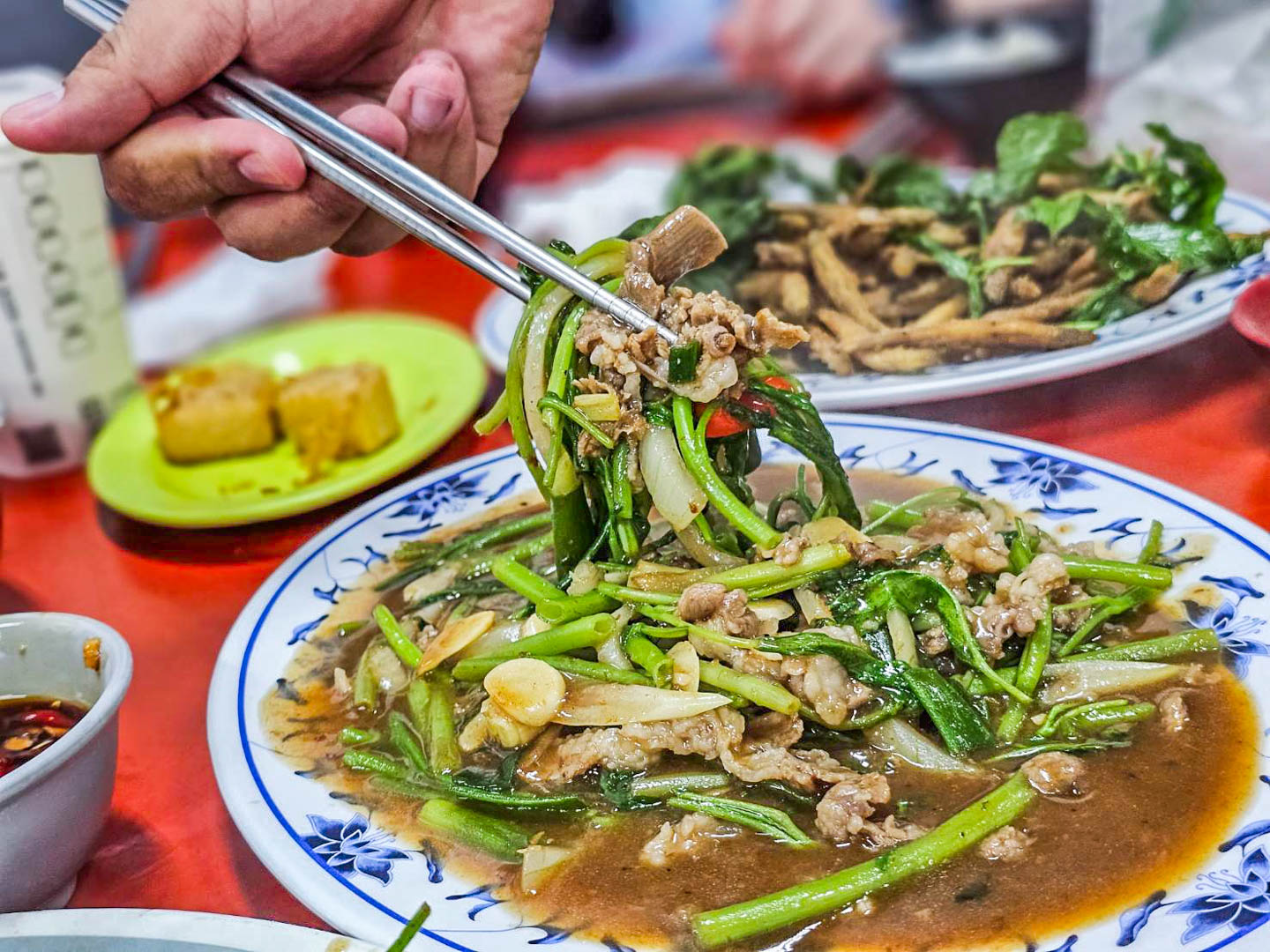 陽明山美食,阿月野菜快炒