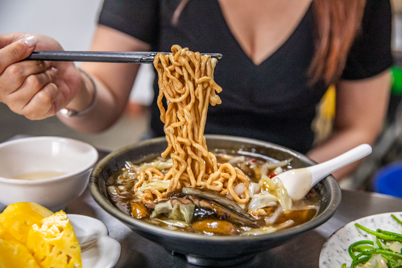 嘉義美食,老謝鱔魚花枝麵