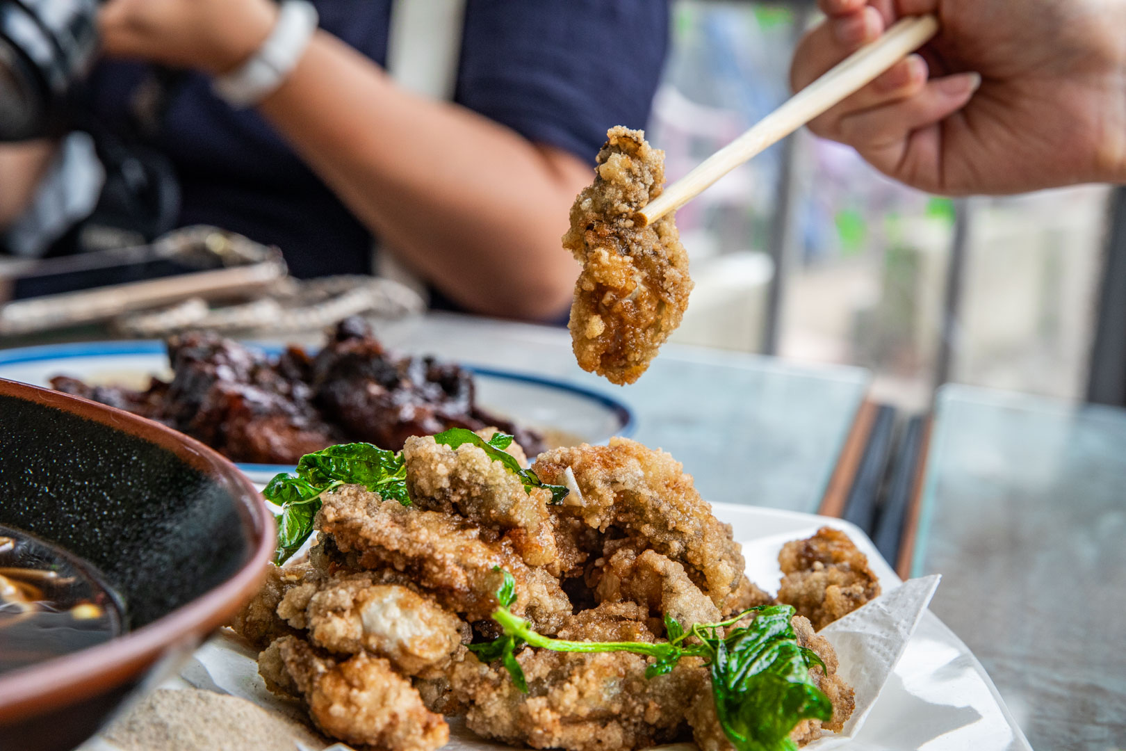 龍潭美食,三步五食休閒魚池