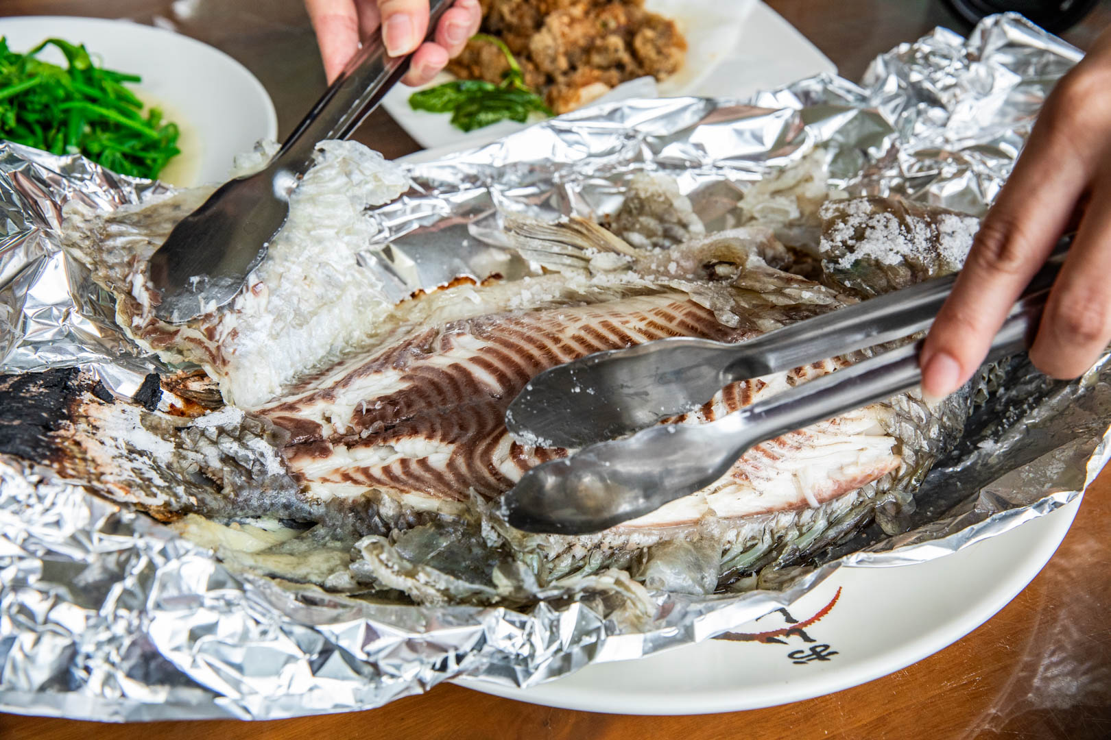 龍潭美食,三步五食休閒魚池