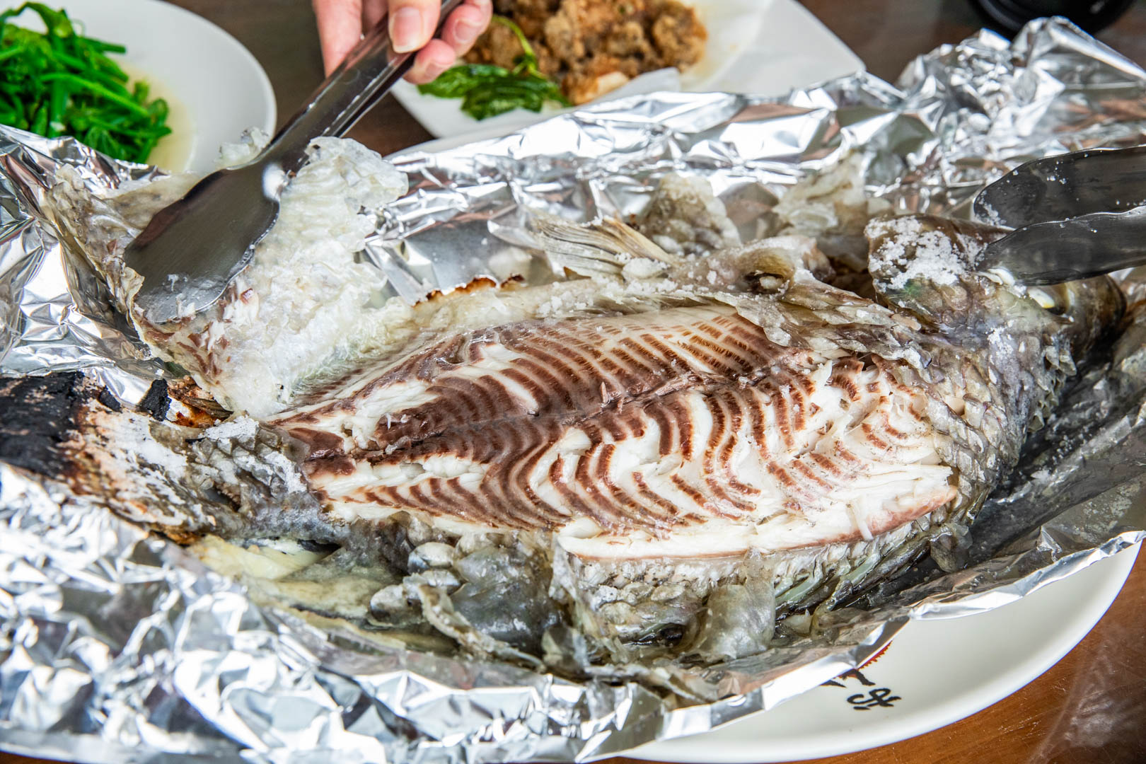 龍潭美食,三步五食休閒魚池