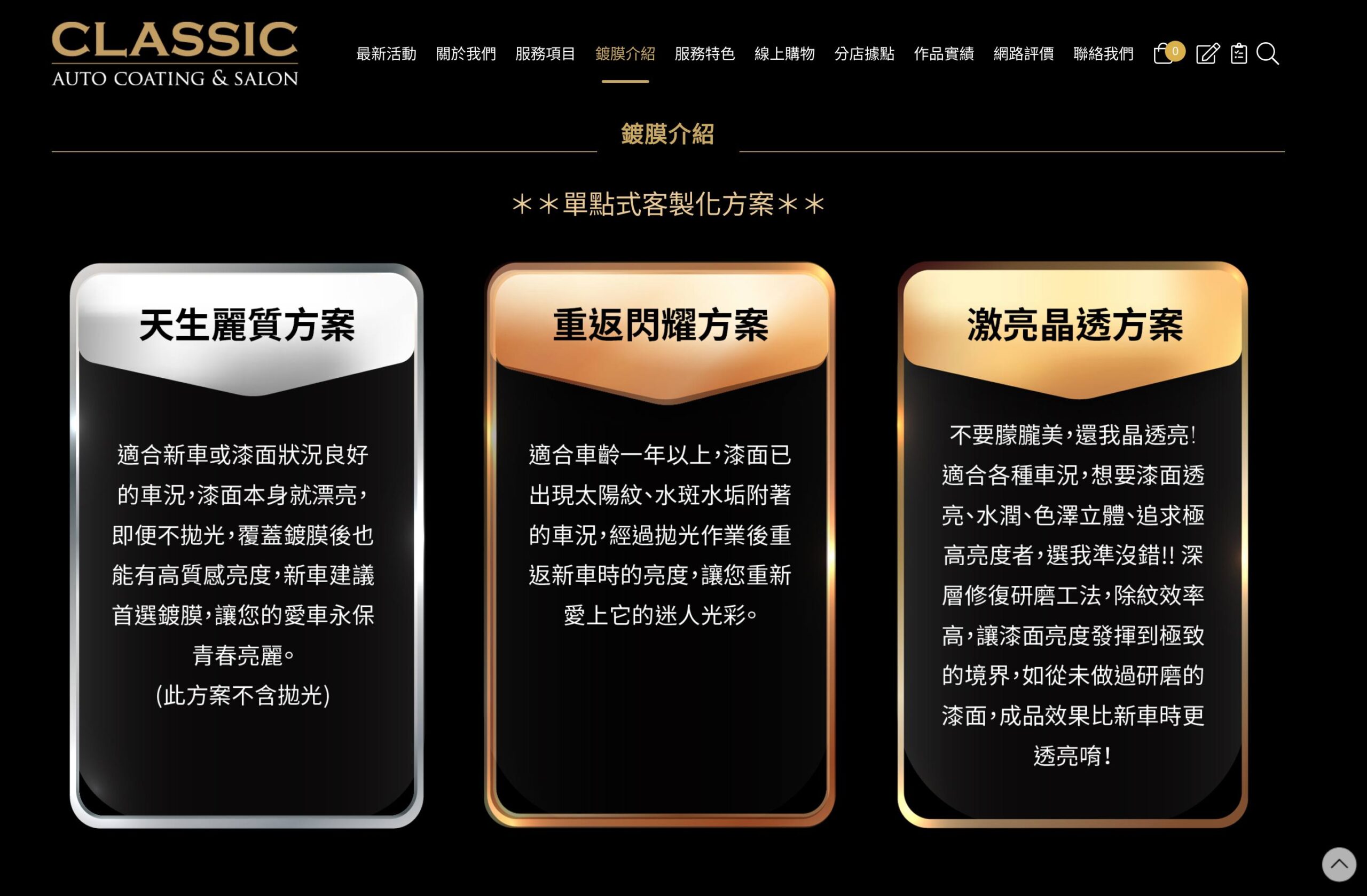 台北鍍膜,Classic汽車美容中心（士林店）