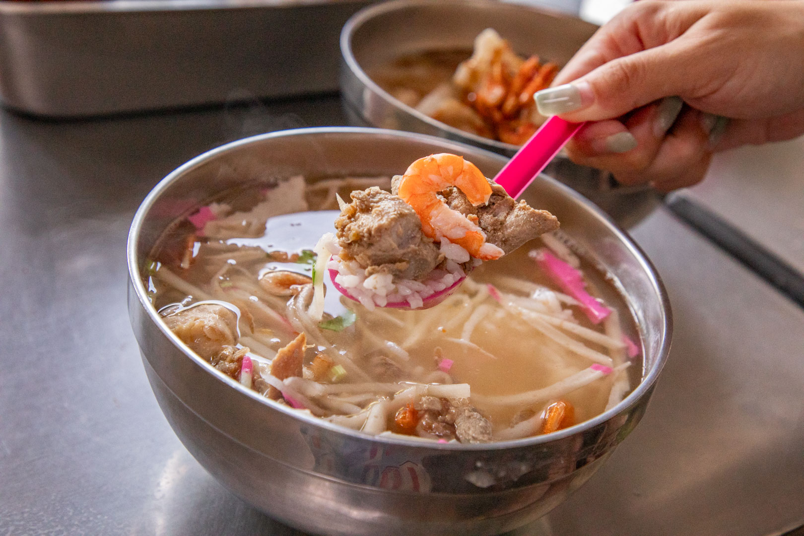 東港美食,秋月肉粿、飯湯