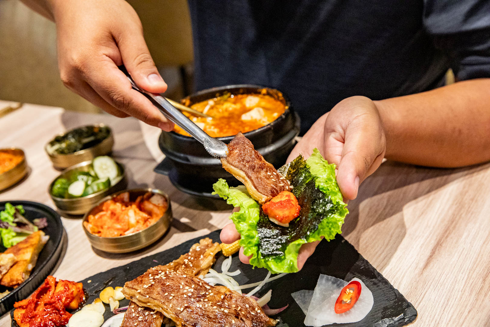 台北韓式料理,梨谷韓式鐵板炭火烤肉信義ATT店
