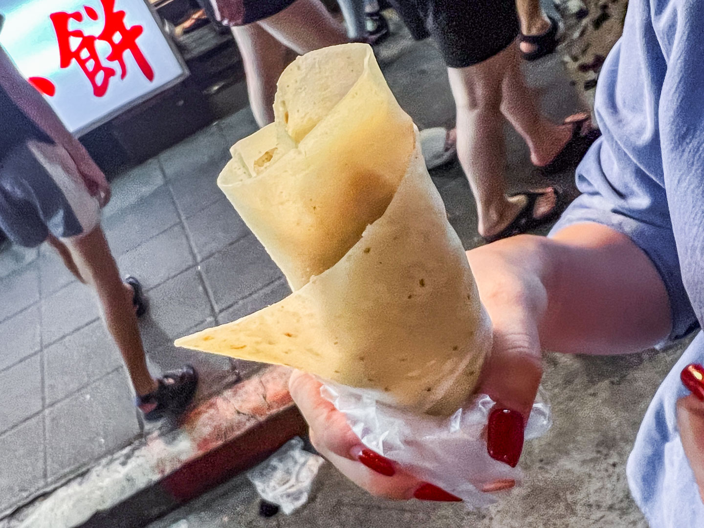 士林夜市美食,大餅包小餅,長林記大餅包小餅