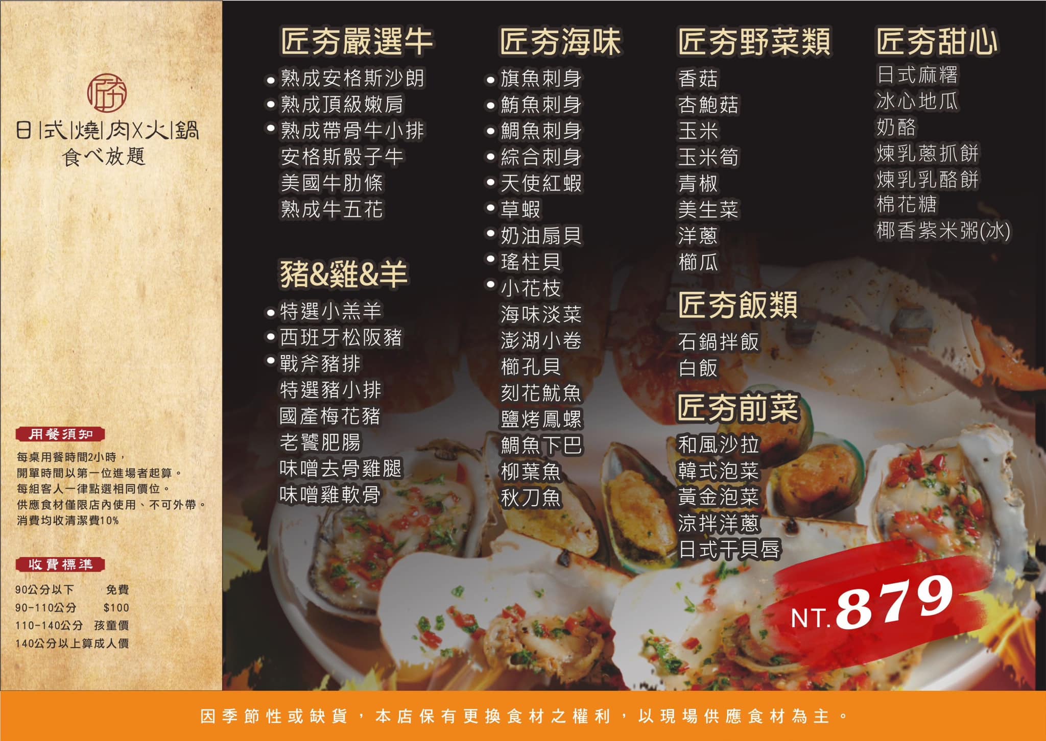 桃園燒肉吃到飽,桃園生魚片吃到飽,匠夯日式燒肉