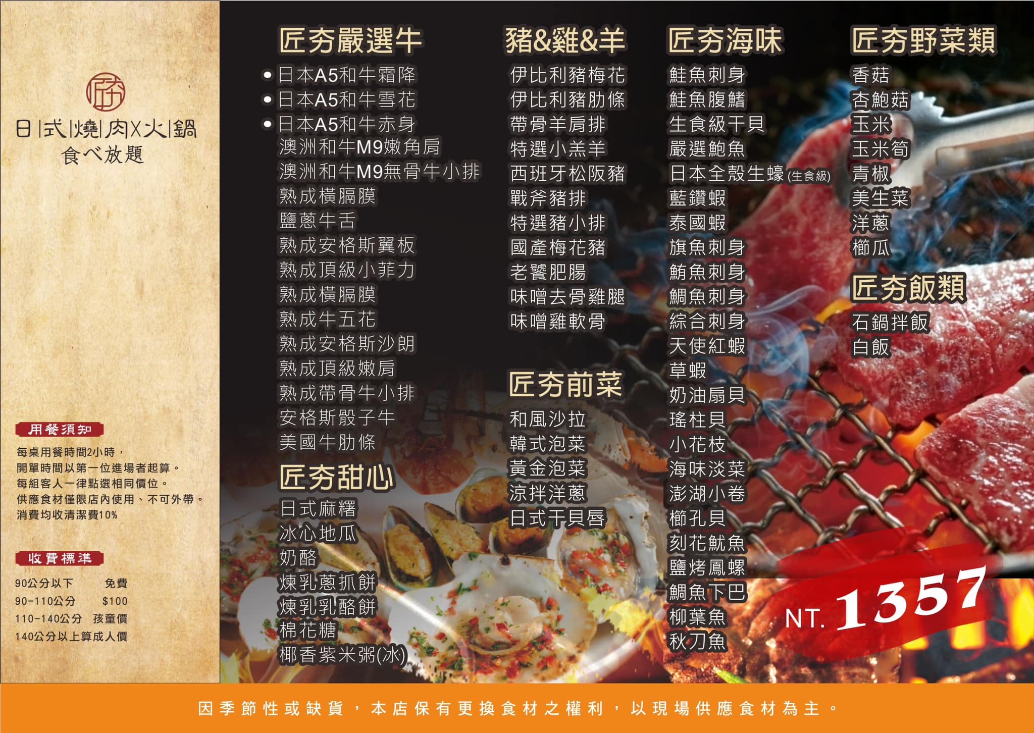 桃園燒肉吃到飽,桃園生魚片吃到飽,匠夯日式燒肉