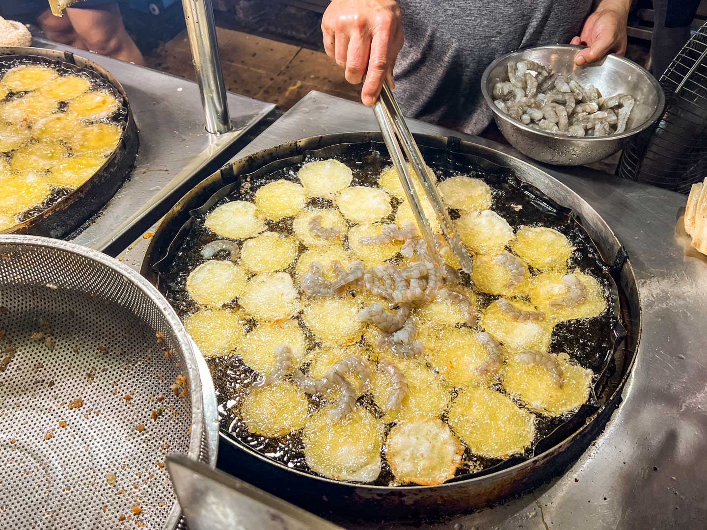 桃園夜市美食,頭頓煎蝦餅,桃園美食