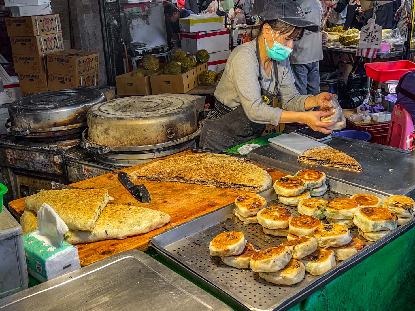 桃園美食,桃園東北大餅,桃園蔥大餅