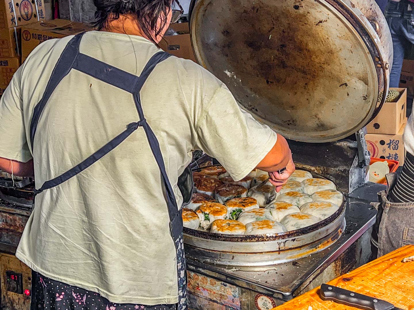 桃園美食,桃園東北大餅,桃園蔥大餅