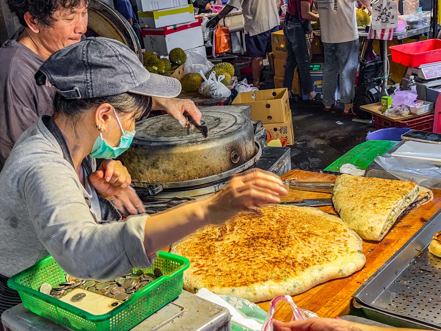 桃園美食,桃園東北大餅,桃園蔥大餅