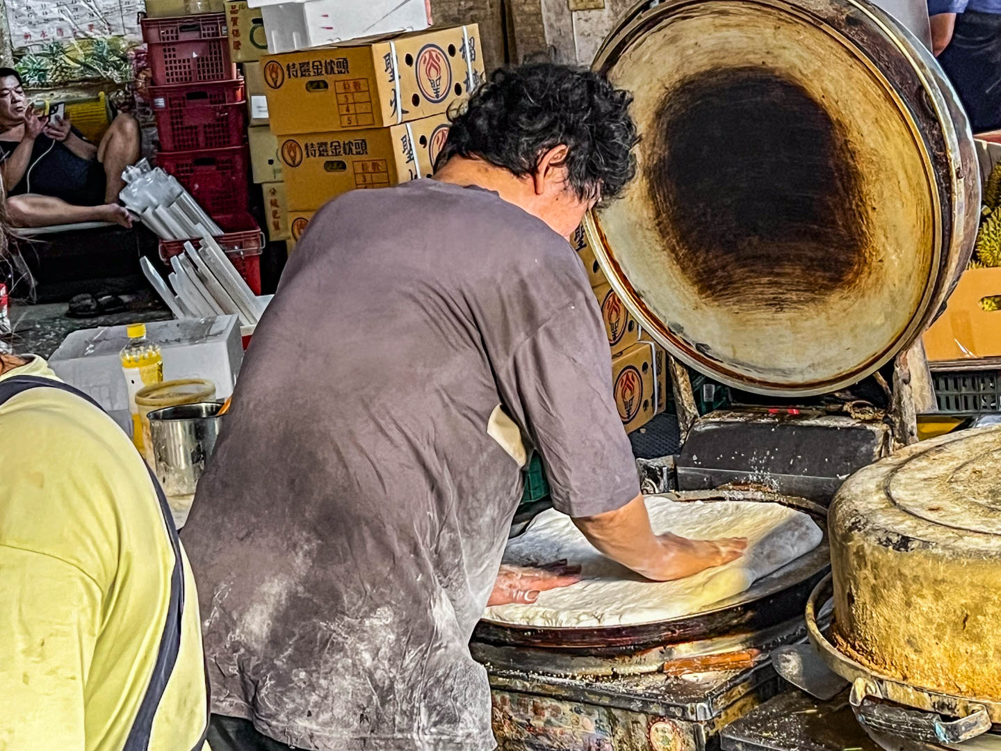 桃園美食,桃園東北大餅,桃園蔥大餅