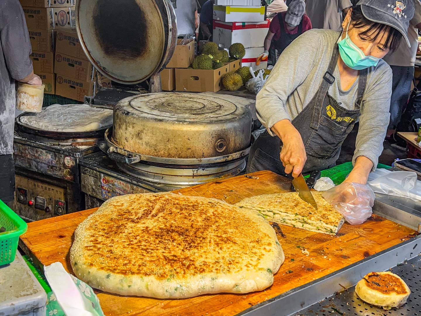 桃園美食,桃園東北大餅,桃園蔥大餅