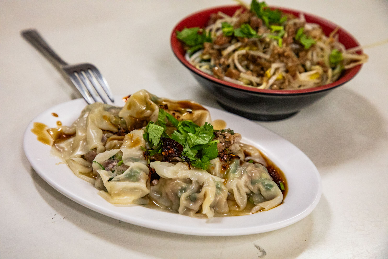 員林美食,柳家紅油抄手