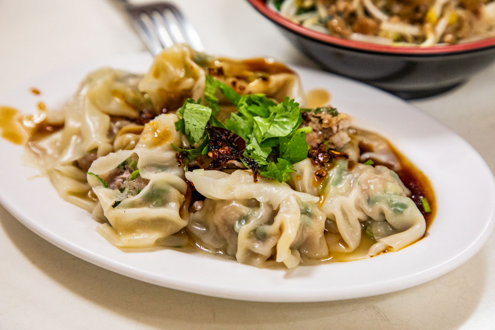 員林美食,柳家紅油抄手