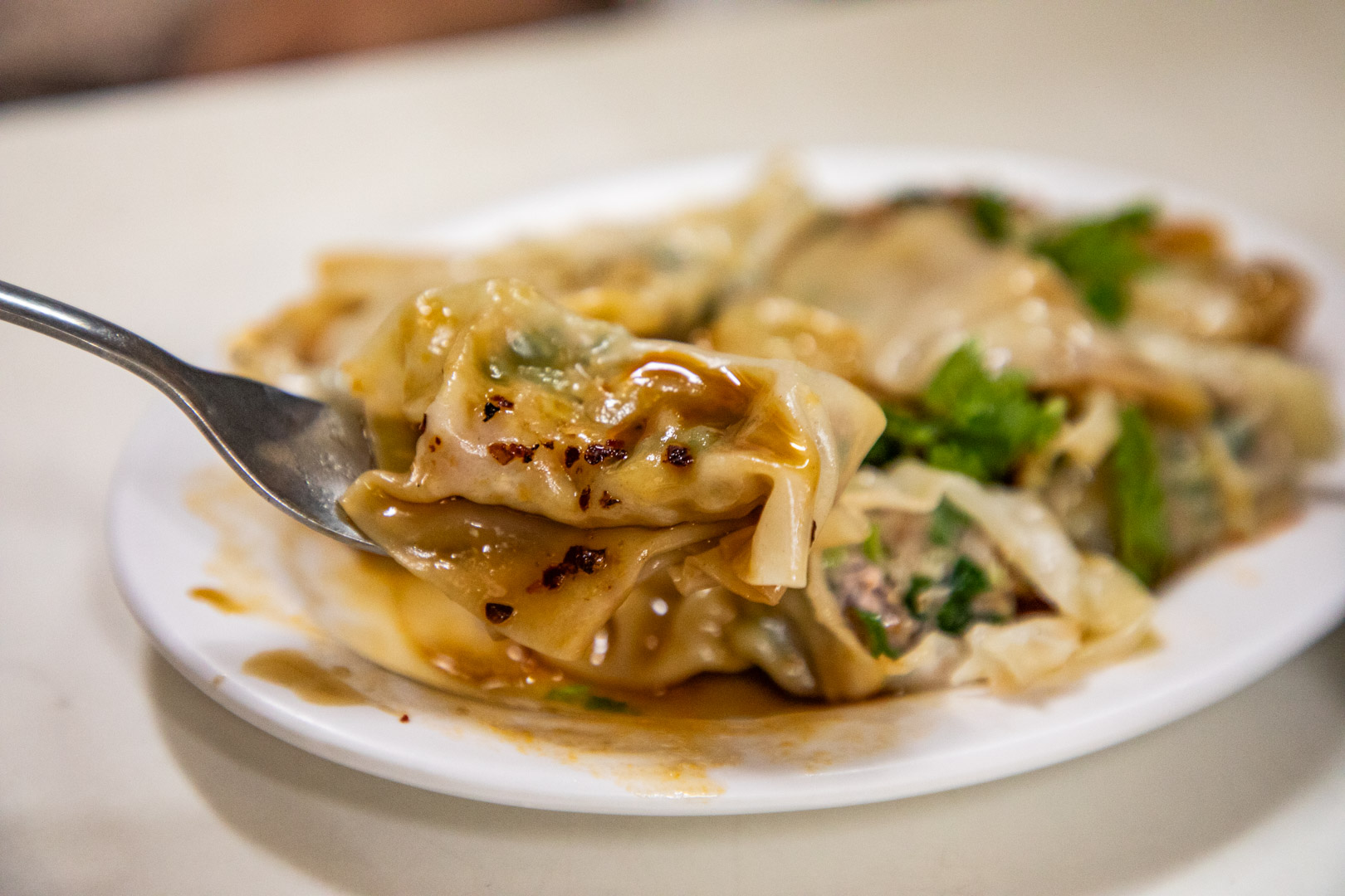 員林美食,柳家紅油抄手