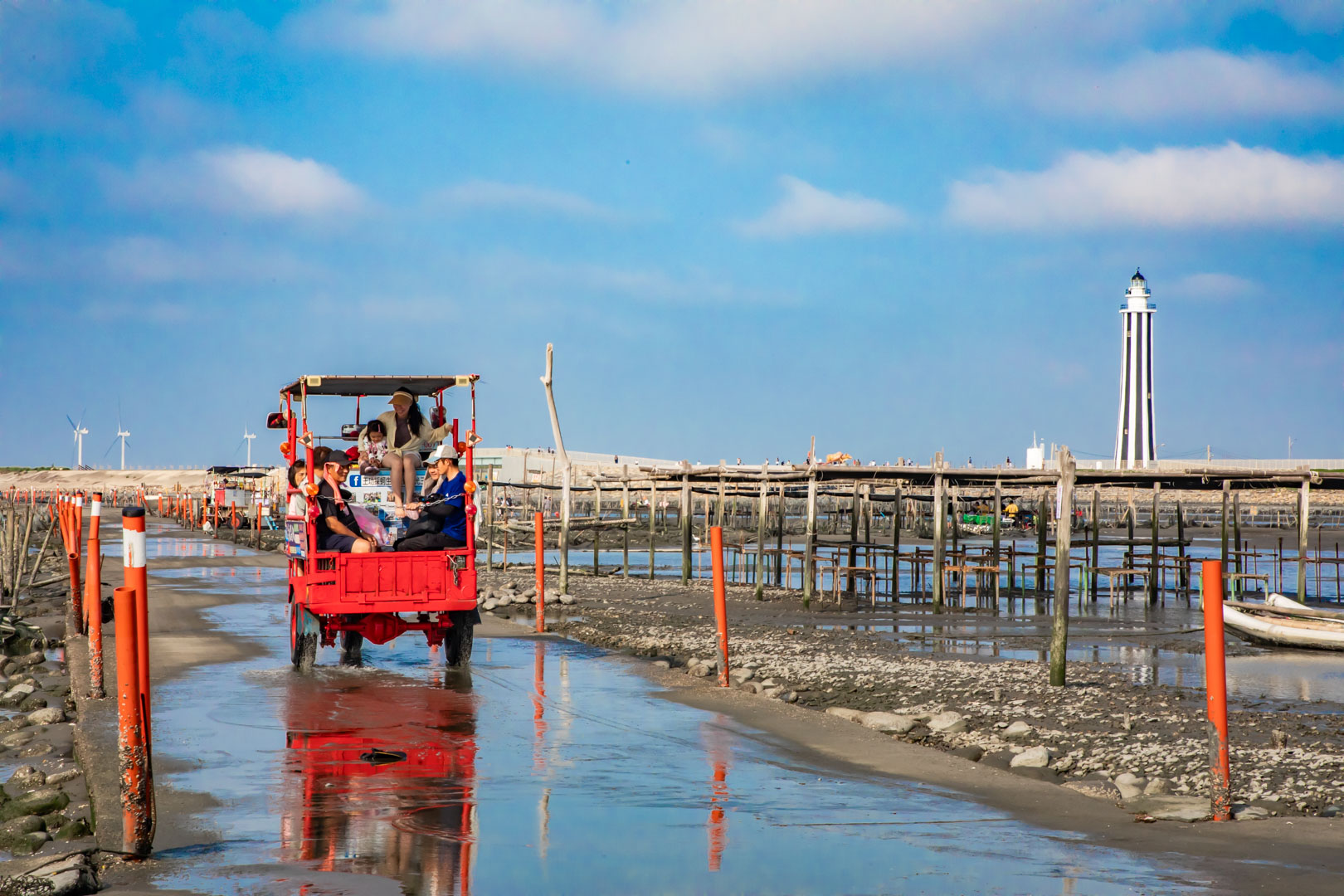 王功永昌叔生態旅遊觀光三輪車,王功烤蚵