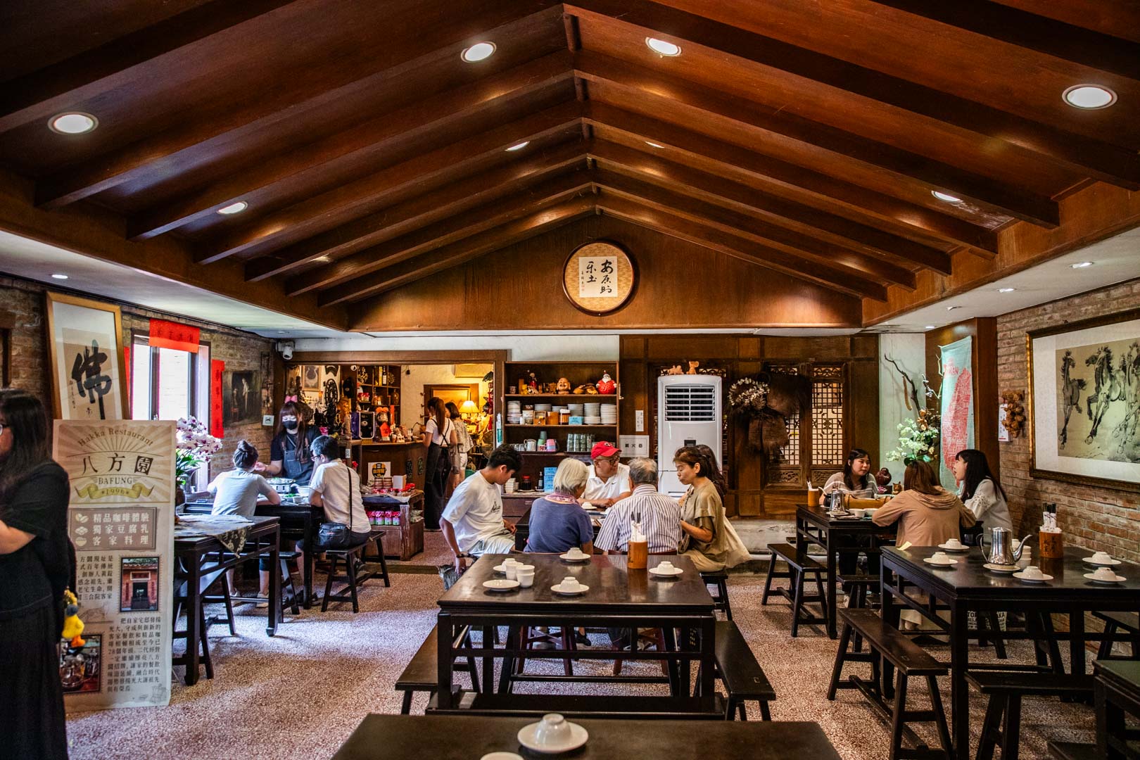 桃園美食,桃園客家菜,八方園百年三合院景觀客家餐廳